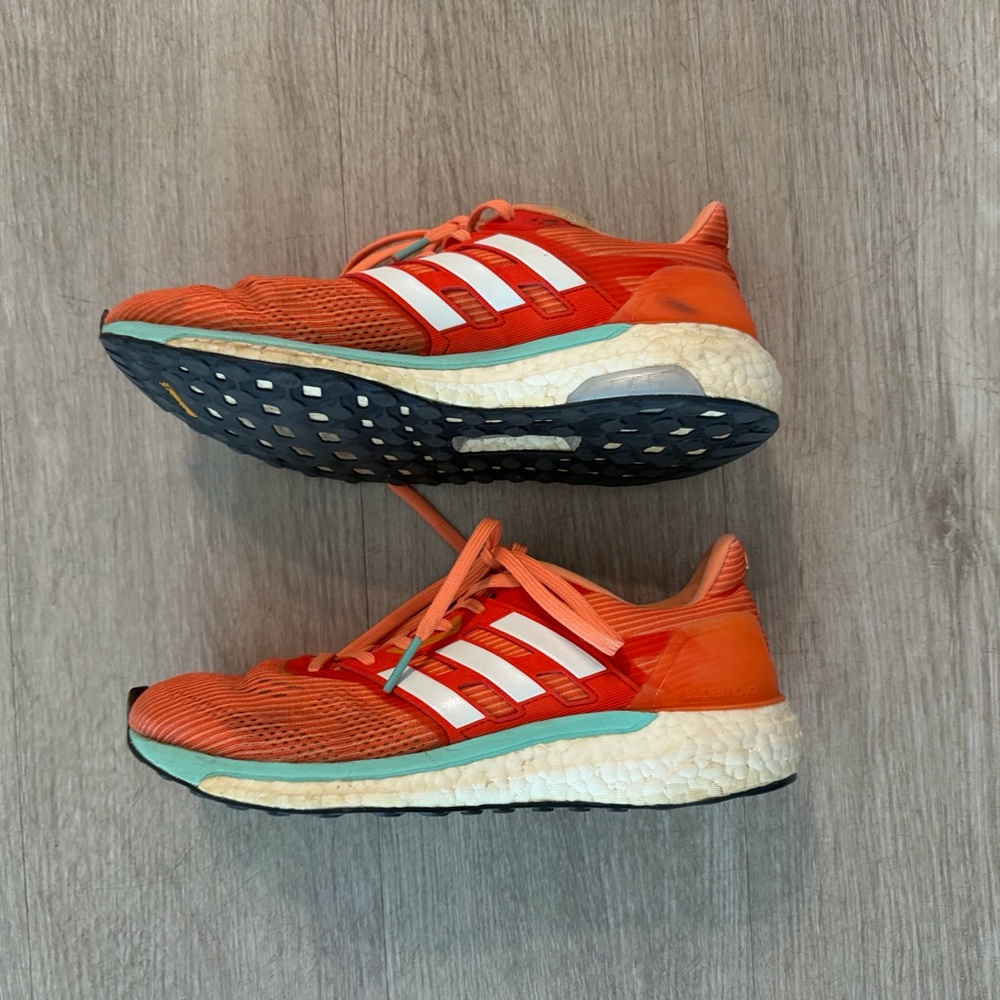 Orange Adidas Boost Sneakers - Picture 2 of 4